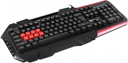 Клавиатура A4Tech B3590R механическая черный/красный USB Multimedia for gamer LED (подставка для запястий) (B3590R (BLACK+RED)) кабель 1.8м
