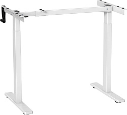 Подстолье Cactus CS-MDF-WT белый черный каркас белый 133x72x60см