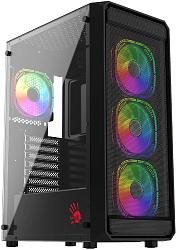 Корпус Bloody BD-CC114 черный без БП ATX 8x120mm 1xUSB2.0 1xUSB3.0 audio bott PSU