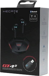 Наушники с микрофоном Edifier GT4 S черный вкладыши BT/Radio в ушной раковине