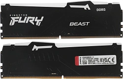 Память DDR5 2x8GB 5600MHz Kingston KF556C36BBEAK2-16 Fury Beast Black RGB RTL Gaming PC5-44800 CL36 DIMM 288-pin 1.25В kit single rank с радиатором Ret