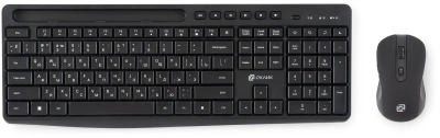 Клавиатура + мышь Оклик S275W клав:черный мышь:черный USB беспроводная slim Multimedia (1993113)