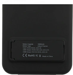 Мобильный аккумулятор Cactus CS-PBFSQT-10000 10000mAh QC/PD 18W 3A USB-A/USB-C беспров.зар. черный