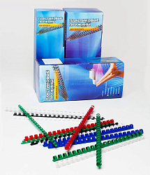 Пружины для переплета пластиковые Office Kit d=38мм 281-340лист A4 белый (50шт) Office Kit BP2111 (BP2111)