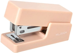 Степлер мини Deli ENS083PINK ENS083 Linfini N10 24/6 (15листов) розовый 15скоб металл/пластик блистер