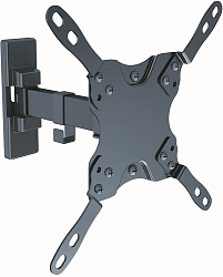 Кронштейн для телевизора Ultramounts UM864B черный 13"-42" макс.20кг настенный поворот и наклон