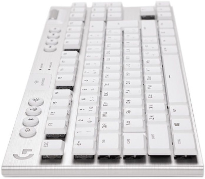 Клавиатура Logitech G915 TKL Lightspeed механическая серебристый USB беспроводная BT/Radio slim Multimedia for gamer LED (920-010117)
