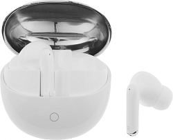 Гарнитура вкладыши Deppa Air Joy белый беспроводные bluetooth в ушной раковине (44310)