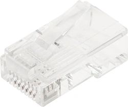 Коннектор Lanmaster (TWT-PL45-8P8C) UTP кат.5e RJ45 прозрачный (упак.:100шт)