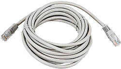 Патч-корд Rexant 18-1008 UTP RJ-45 вил.-вилка RJ-45 кат.5E 7м серый ПВХ