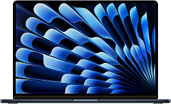 Ноутбук Apple MacBook Air A3114 M3 8 core 16Gb SSD256Gb/10 core GPU 15.3" Liquid Retina (2880x1864) macOS midnight WiFi BT Cam (MC9G4LL/A)