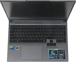Ноутбук Maibenben X16C-i73756 Core i7 13700HX 16Gb SSD512Gb NVIDIA GeForce RTX 5060 8Gb 16" IPS QHD+ (2560x1600) Windows 11 Home grey WiFi BT Cam 5200mAh (X16C-I737560FERHG4E10)