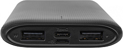 Мобильный аккумулятор TFN Porta PB-247 10000mAh 2.1A 2xUSB-A/USB-C черный (TFN-PB-247-BK)