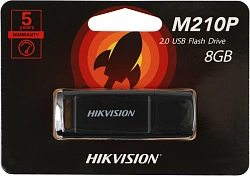 Флеш Диск Hikvision 8GB M210P Hiksemi HS-USB-M210P/8G USB2.0 черный