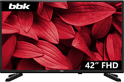 Телевизор LED BBK 42" 42LEM-1017/FTS2C (B) черный FULL HD 60Hz DVB-T2 DVB-C DVB-S2 USB (RUS)