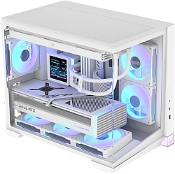 Корпус Formula Crystal Z4M Plus белый без БП mATX 2x120mm 1xUSB2.0 1xUSB3.0 audio bott PSU