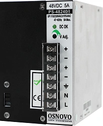 Блок питания AC/DC Osnovo PS-48240/I 45В 53В 240Вт