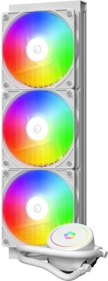 Система водяного охлаждения ID-Cooling FX360 ARGB Soc-AM5/AM4/1151/1200/2066/1700 белый 4-pin 14-30dB Al+Cu 350W Ret (FX360 ARGB WHITE)