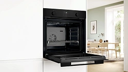 Духовой шкаф Электрический Bosch Serie 4 HUA736EA0T черный