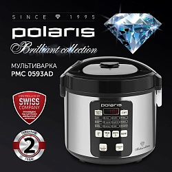 Мультиварка Polaris PMC 0593AD 5л 770Вт серебристый/черный
