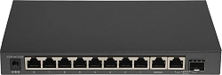 Коммутатор TP-Link TL-SG1210MPE (L2) 10x1Гбит/с 1xКомбо(1000BASE-T/SFP) 8PoE+ 123W настраиваемый