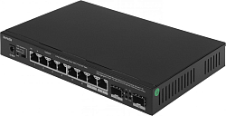 Коммутатор Tenda TEM2010F (L2) 8x2.5Гбит/с 2SFP неуправляемый