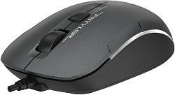 Мышь A4Tech Fstyler FM26S серый/черный оптическая 1600dpi silent USB для ноутбука 4but (FM26S USB (SMOKY GREY))