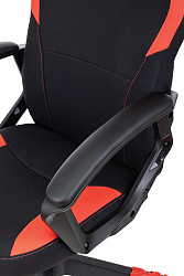 Кресло игровое A4Tech Bloody GC-190 черный/красный текстиль/экокожа крестов. пластик