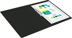 Папка метал.зажим Silwerhof Eco SE-04CBLK A4 пластик 0.5мм черный