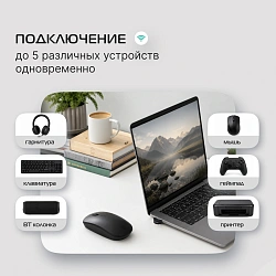 Адаптер USB Buro BU-BT40A BT4.0+EDR class 1.5 20м черный