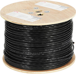 Кабель сетевой Buro BU-COP-050-OUTDOOR UTP 4 пары cat.5E solid 0.50мм Cu 305м черный outdoor стальной трос