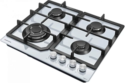Газовая варочная поверхность Meferi Glass comfort MGH604WH белый
