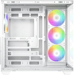 Корпус ID-Cooling View 510 белый без БП ATX 10x120mm 1xUSB3.0 audio bott PSU