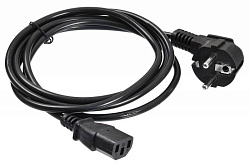 Кабель Buro BU-PCAB-ZP2 IEC C13 Евровилка угловой 5м черный (пакет)