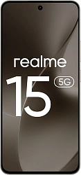 Смартфон Realme RMX5106 15 256Gb 12Gb черный моноблок 3G 4G 2Sim 6.77" 1080x2392 Android 15 50Mpix 802.11 a/b/g/n/ac/ax NFC GPS GSM900/1800 GSM1900 Protect