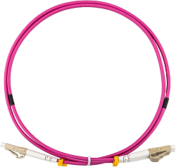 Патч-корд Rexant 50-2611-5 2x50/125 OM4 LC дуплекс-LC дуплекс 5м LSZH малиновый