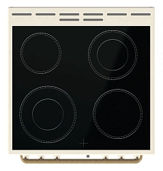 Плита Электрическая Gorenje GECS6B70CLI бежевый стеклокерамика (без крышки)