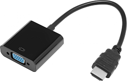 Переходник видео Premier 5-983B HDMI/VGA (f) 0.15м. черный