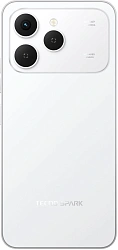 Смартфон Tecno Spark 40 256Gb 8Gb белый моноблок 3G 4G 2Sim 6.67" 720x1600 Android 15 50Mpix 802.11 a/b/g/n/ac/ax NFC GPS GSM900/1800 GSM1900 Protect FM microSD max1024Gb