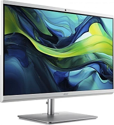 Моноблок Acer Aspire C27-195ES 27" Full HD Core Ultra 7 155U (1.7) 16Gb SSD512Gb Graphics CR Eshell GbitEth WiFi BT 65W клавиатура мышь Cam серебристый 1920x1080