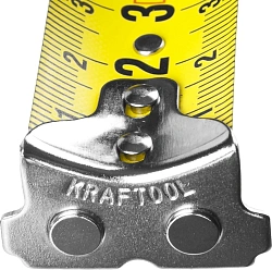 Рулетка строительная Kraftool Grand дл.полотна 5м изм.шкала в см зацеп магнитный зеленый (34022-05-25)