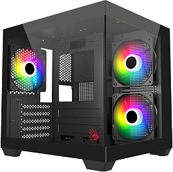 Корпус Bloody CC-121 черный без БП mATX 7x120mm 1xUSB2.0 1xUSB3.0 audio