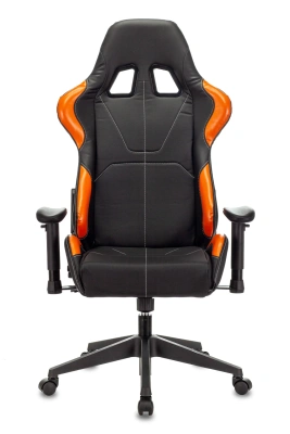 Кресло игровое Zombie VIKING 5 AERO черный/оранжевый эко.кожа с подголов. крестов. пластик