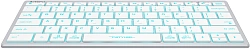 Клавиатура A4Tech Fstyler FX61 белый USB slim LED (FX61 WHITE)