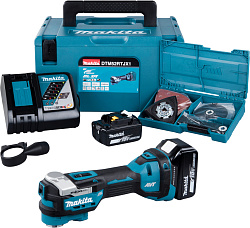 Многофункциональный инструмент Makita DTM52RTJX1 синий/черный
