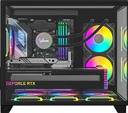 Корпус Formula Crystal Z9ML Floe черный без БП mATX 1xUSB3.0 1xUSB3.1 audio bott PSU