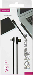 Кабель Redline Fit УТ000015522 USB (m)-Lightning (m) 1м черный