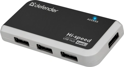 Разветвитель USB 2.0 Defender Quadro Infix 4порт. черный (83504)