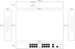Коммутатор Tiandy TC-P3S019 H/1621/AT/180