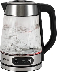Чайник электрический Vitek VT-8825 1.8л. 2200Вт прозрачный корпус: стекло